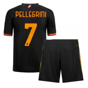 AS Roma Lorenzo Pellegrini #7 Koszulka Trzecich Dziecięca 2023-24 Krótki Rękaw (+ Krótkie spodenki)